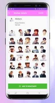 Stickers for whatsapp kpop - WAStickerApps Pro screenshot 6