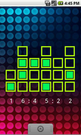 Binary Clock Wallpaper (Lite) screenshot 1