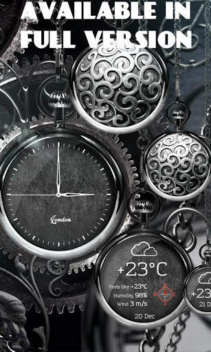 FREE Black Clock - Live Wallpaper screenshot 7
