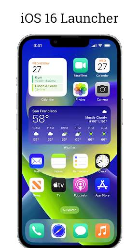 iOS Launcher -Widgets & Themes screenshot 1