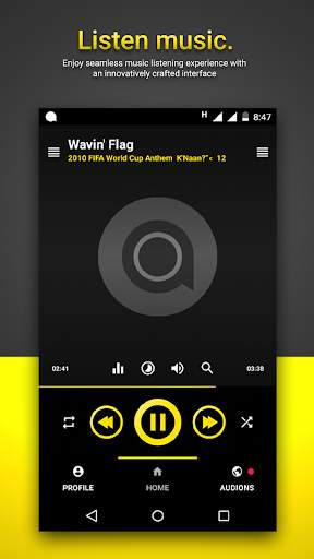Audion - Social music player screenshot 1