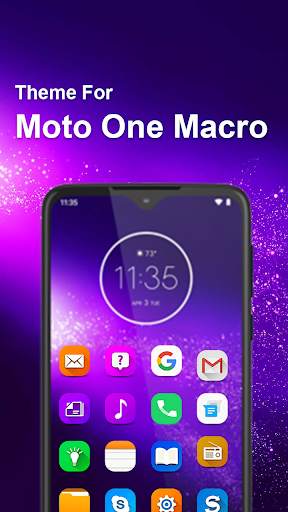 launcher theme for Motorola Moto One Macro pro screenshot 2