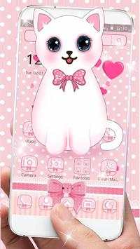 Cute Love Cat Theme screenshot 1