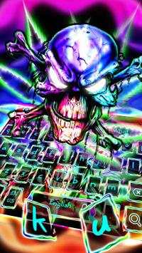 Grimy Neon Skullcap Keyboard Theme screenshot 4