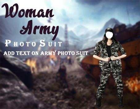 Woman Army Photo Suit screenshot 3
