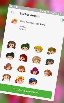 WastickerApp FaceApps Stickers for Whatsapp screenshot 1