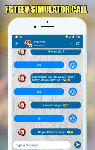 Simulator Video Call And Messanger For FGTEEV Fam screenshot 2