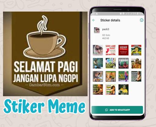 Stiker Meme Perang Gambar WA Stiker screenshot 6