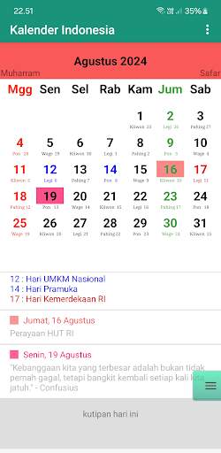 Kalender Indonesia screenshot 7