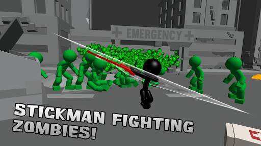 Stickman Killing Zombie 3D screenshot 2
