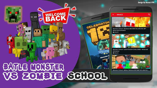 Battle Monster vs Zombie School Video screenshot 5