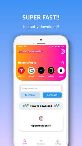 Instant Downloader for Instagram, save image video screenshot 1