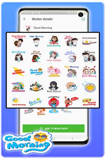 Good Morning-Good Night Stickers For WhatsApp screenshot 3