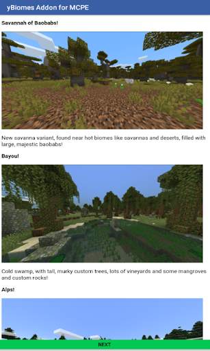 Addon yBiomesCraft for Minecraft PE screenshot 1