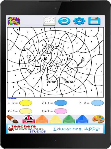 Kids Math Paint by Number Game screenshot 11