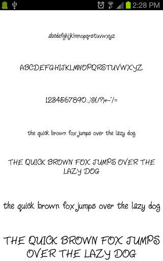 Neat Fonts for FlipFont free screenshot 7