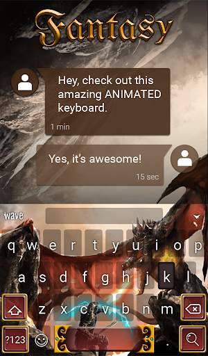 Fantasy Animated Keyboard   Li screenshot 3