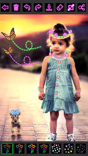 Glow Draw Photo Editor screenshot 1