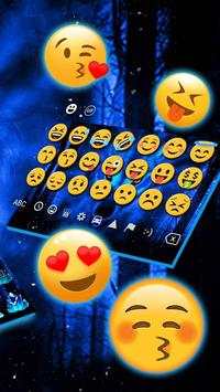 Ice Wolf 3D Keyboard Theme 3 تصوير الشاشة