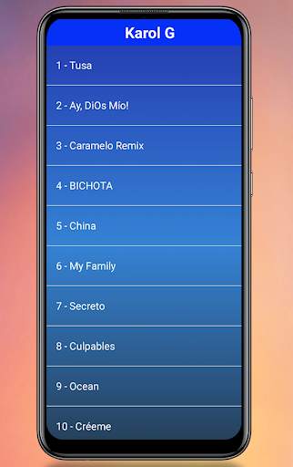 Karol G 2021 songs screenshot 1