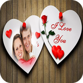 I Love You Photo Frame أيقونة