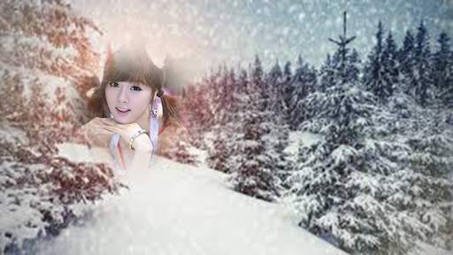 แต่งรูป กรอบรูปหิมะตก หน้าหนาว แต่งรูปสวยๆ screenshot 8