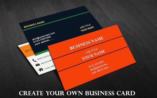 Bussiness Card Maker स्क्रीनशॉट 1