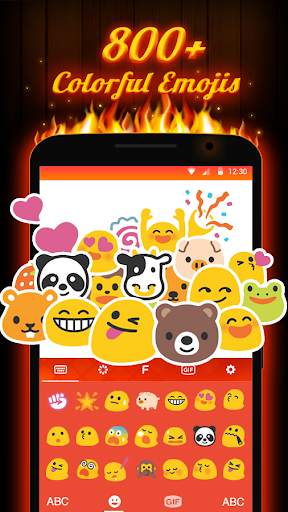 Flame Keyboard Theme screenshot 2