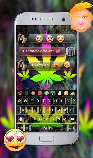 Rasta Smoke Emoji Keyboard screenshot 4
