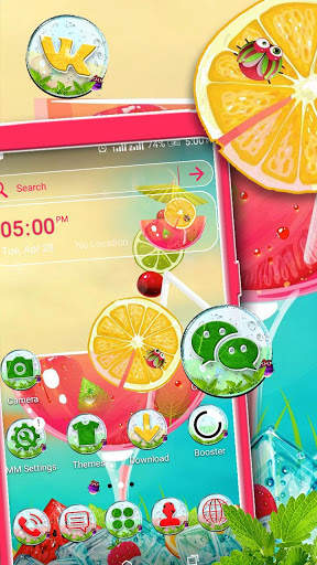 Summer Cocktail Ice Launcher Theme screenshot 1