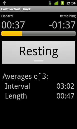 Contraction Timer screenshot 1