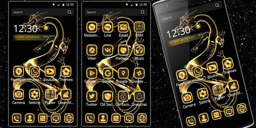 Gold Dragon Legend Theme screenshot 1