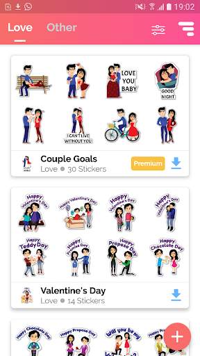 Love Stickers for WhatsApp - WAStickerApps screenshot 1