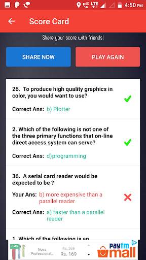 IT QUIZ - COMPUTER MCQ | QUIZ APP скриншот 8