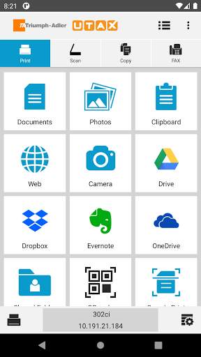 TA/UTAX Mobile Print screenshot 1
