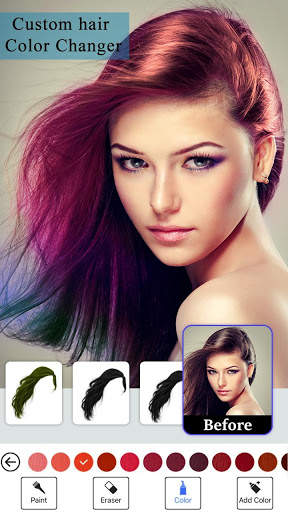 Color Hairstyles For Men & Women : Photo Editor screenshot 6