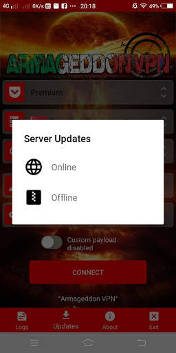 Armageddon VPN screenshot 1