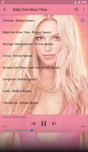 Britney Spears Best Of Music screenshot 1