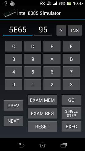Intel 8085 Simulator screenshot 6