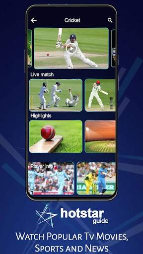 Hotstar - Hotstar Cricket -Hotstar Live Guide 2021 screenshot 1