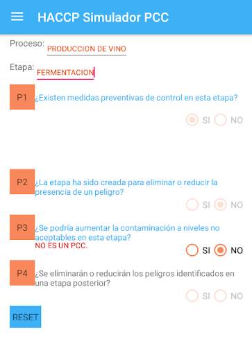 HACCP Simulador PCC screenshot 3