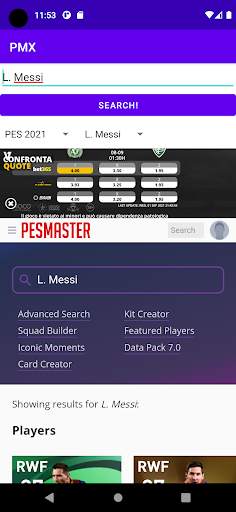 Pes Master Explorer screenshot 4
