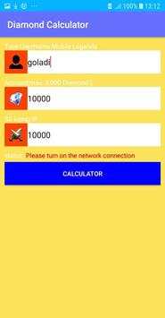 Diamond Mobile Legends Calculator screenshot 1