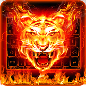 Keyboard fire tiger icon