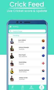 Crick Feed – Live Cricket score & Update screenshot 6