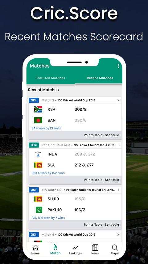 Cricbuzz & Live Line & Cricket  ESPNCricinfo screenshot 4