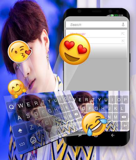 Suga Keyboard Theme for Army Fans screenshot 1