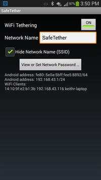 SafeTether -WiFi Tether screenshot 2
