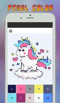 Unicorn Coloring Book, Color By Number - Pixel Art screenshot 4