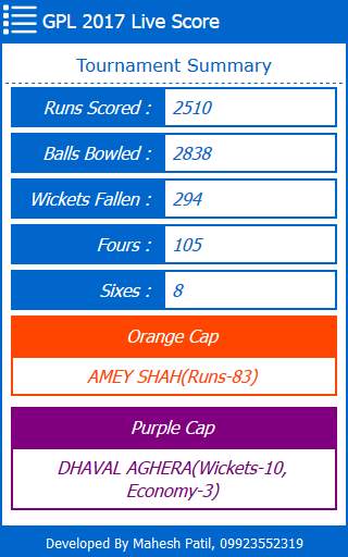 GPL Live Score screenshot 5
